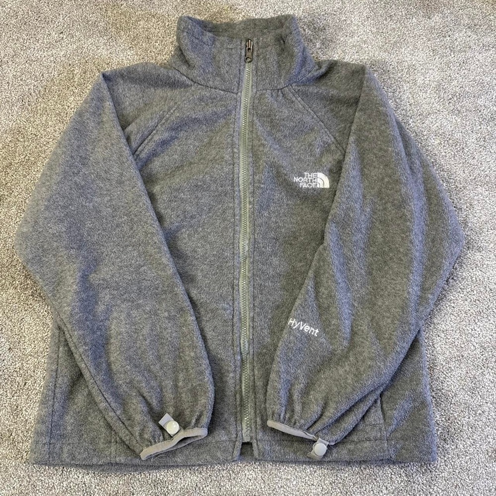 The North Face Gray Fleece Jacket Women's Small Full Zip Outdoor Hiking